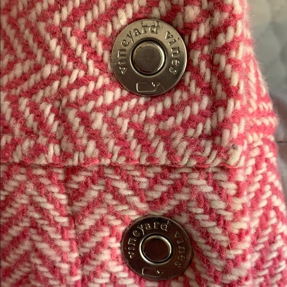 Vineyard vines pink herringbone wool blend skirt - Picture 7 of 7